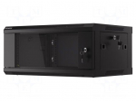 Enclosure: rack cabinet | Standard: 19" | 4U | black | Z: 450mm | X: 600mm