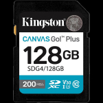 KINGSTON 128GB SDXC Canvas Go Plus Gen4 200MB/s C10 UHS-I U3 V30
