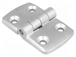 Hinge | Width: 77mm | aluminium | H: 48mm