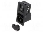 Connector: AC supply | plug | male | power supply | 10A | 250VAC | 250V