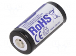 Re-battery: Li-Ion | 16340 | 3.7V | 650mAh | &Oslash;16x34mm | 1.95A