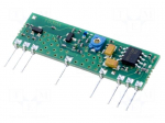 Module: RF | AM receiver | AM,ASK | 433.92MHz | -106dBm | 5VDC | 2.5mA