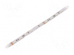 LED tape | RGB | 5050 | 24V | LED/m: 60 | W: 10mm | IP20 | 15W/m | Thk: 2.1mm