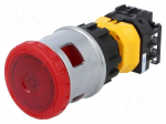 Switch: emergency stop | Stabl.pos: 2 | NC x2 + NO x2 | 30mm | red