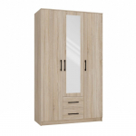 Topeshop ROMANA 120 SON L bedroom wardrobe/closet 6 shelves 3 door(s) Oak