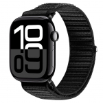 Strap Dux Ducis Apple Watch 42/44/45/46/49MM YE Nylon Braided Loop Wrist Strap Black