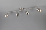 Trio Nancy spotlight 4-pc GU10 brushed steel gaismeklis R86264007 4017807657029