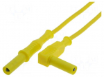 Test lead | 20A | banana plug 4mm,angular banana plug 4mm | Len: 1m