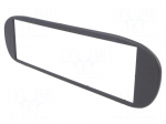 Radio mounting frame | Fiat | 1 DIN | black