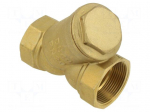 Y-strainer | 1 1/2",6/4" | -15&divide;120&deg;C | brass | Filter: mesh