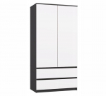 MALWA SS-90 wardrobe, anthracite/white