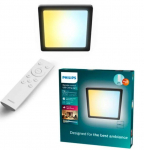PHILIPS Valen CL650 AIO SQ B 17W 22-27-40-65K WG griestu gaismeklis 8721103060921 929004740901