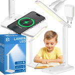 LED valgustus // Valgustid uutest tarnetest // Lampka led biurkowa szkolna ładowarka indukcja