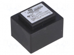 Transformer: encapsulated | 2VA | 230VAC | 12V | 12V | 0.08A | 0.08A | IP00