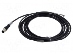 Cable: for sensors/automation | PIN: 4 | M12 male | straight | 5m | plug