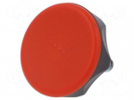 Knob | &Oslash;: 45mm | Ext.thread: M8 | 20mm | technopolymer (PA) | Cap: red