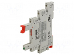 Socket | 6A | for DIN rail mounting | IP20 | 88.6x6.2x76mm