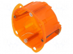 Enclosure: junction box | X: 72mm | Y: 72mm | &Oslash;: 67mm | Z: 40mm | plastic