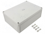 Enclosure: multipurpose | X: 180mm | Y: 254mm | Z: 90mm | TK PC | grey