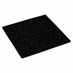 Anti-vibration mat SCANPART 0140120002 for washing machines and dryers, rubber, 60&times;60&times;0.8 cm, black