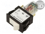 Circuit breaker | 15A | Poles: 1 | SNAP-IN | TA45 2P | Leads: connectors