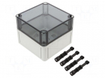 Enclosure: multipurpose | X: 110mm | Y: 110mm | Z: 90mm | TK PC | grey