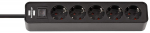 Brennenstuhl Ecolor power strip 5-fold black