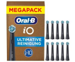 Braun Oral-B iO Ultimate Clean 10-pack, Black Brush Heads, Superior Plaque Removal