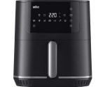 Braun MultiFry 5 HF5030 hot air fryer, black/silver, 1700 watts, 6.0 liter basket