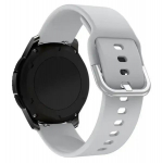 Fusion Accessories TYS viedpulksteņa siksniņa priek&scaron; Samsung Galaxy Watch 46 mm / Gear S3 | silikons | pelēka
