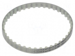 Timing belt | T10 | W: 10mm | H: 4.5mm | Lw: 400mm | Tooth height: 2.5mm