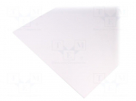 Sheet | Dim: 498x1000mm | Thk: 2mm | white | Series: KOMADUR