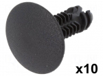 Trim clip | 10pcs | Alfa Romeo,Citro&euml;n,Fiat,Lancia,Peugeot | black