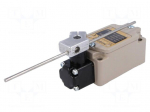Limit switch | adjustable plunger, max length 141mm | NO + NC