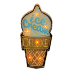 LED ribad // NEON FLEX LED strips // Znak metalowy retro led ice cream forever light