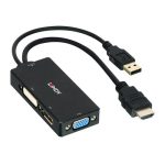 LINDY HDMI konverter DP/DVI/VGA mitme&uuml;hendusega