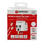 Skross reisitoiteadapter PRO Light USB AC45PD