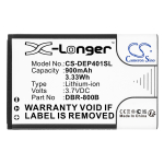 900mAh Replacement Battery for Doro 1350,1361,6520,6530,Primo 805,DBP-800B, DBR-800B