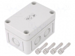 Enclosure: multipurpose | X: 65mm | Y: 94mm | Z: 57mm | TK PC | grey | IP66