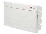 Enclosure: for modular components | IP40 | white | No.of mod: 18