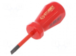 Screwdriver | insulated,slim | slot | SL 5mm | Blade length: 46mm