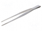 Tweezers | Tweezers len: 220mm | Blades: straight | Tipwidth: 3.5mm
