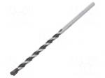 Drill bit | for concrete | &Oslash;: 15/64",6mm | L: 150mm | metal | blister