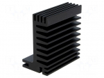 Heatsink: extruded | TO220 | black | L: 50mm | W: 55mm | H: 31mm | 5.8K/W