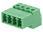Pluggable terminal block | 3.81mm | ways: 4 | straight | plug | male