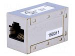 Coupler | Cat: 6 | shielded | Layout: 8p8c | RJ45 socket,both sides