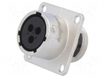 Connector: circular | Series: RT360 | socket | female | PIN: 3 | IP67