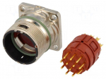 Connector: M23 | socket | PIN: 12 | male | soldering | straight | 7A | IP68