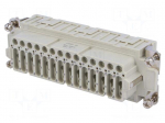 Connector: HDC | female | CDS | PIN: 42 | 42+PE | size 104.27 | 10A | 400V