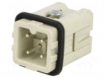 Connector: HDC | male | CKS | PIN: 4 | 3+PE | size 21.21 | 10A | 400V
